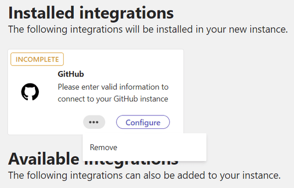 delete integration