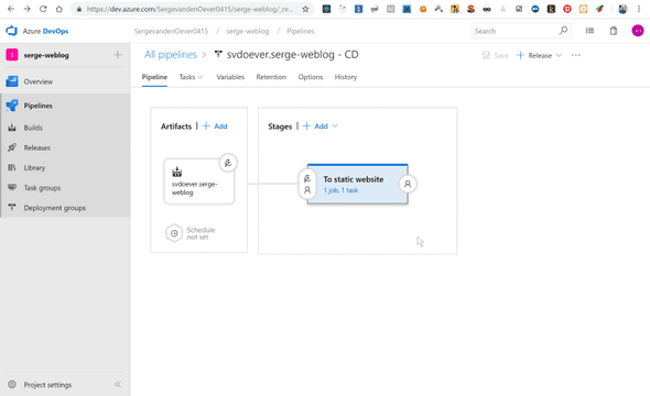 Azure DevOps release pipeline